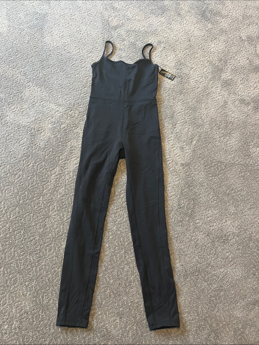 Women’s Black Slim Jumpsuit - Classic Strappy Design- Size Small